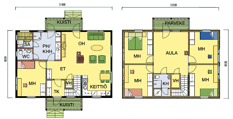 финский проект дома площадь 181,5 m2