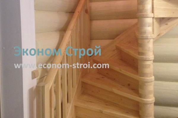 Фото отделки деревянной лестницы
